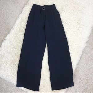 Club Monaco crepe high waisted wide leg pants
